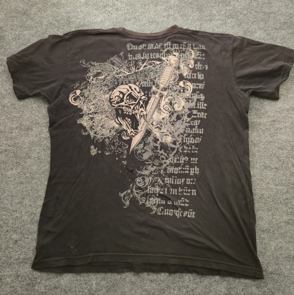 IVEZ Vintage Y2K Goth Inspired Distressed Graphic T-Shirt Size Extra Large - Picture 1 of 15